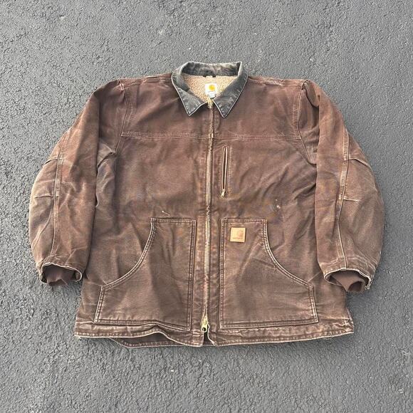 Vintage Carhartt Brown Jacket - Picture 1 of 8